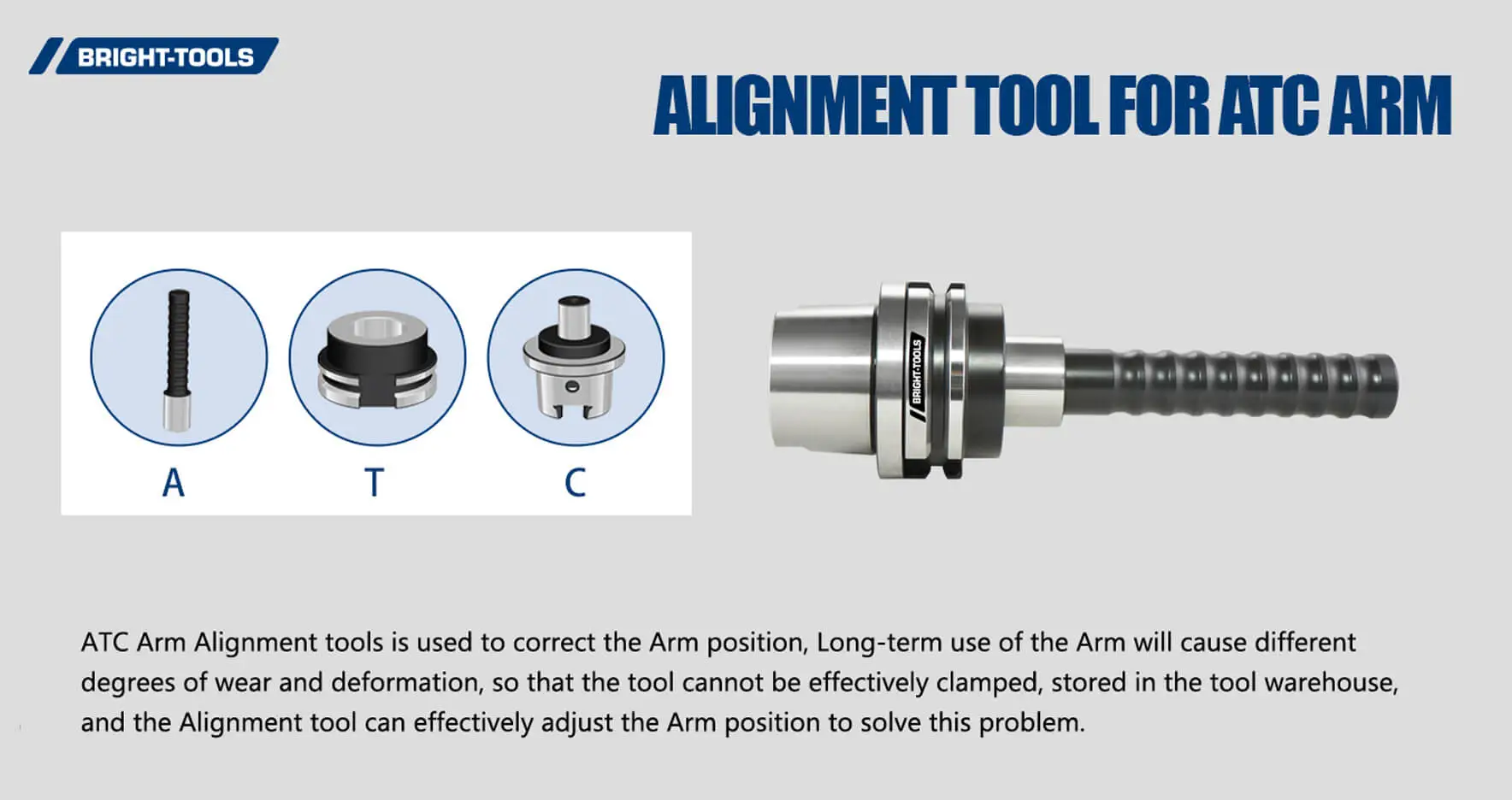 Ausrichtung werkzeug für ATC-Arm von Hsk Werkzeug halter Design