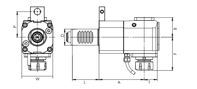 SPEZIFIKATION VON VDI RADIAL DRIVEN KOPF, DIN5480