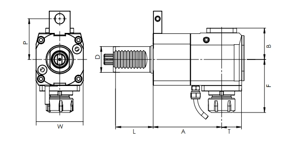 SPEZIFIKATION VON VDI RADIAL DRIVEN KOPF, DIN 5482