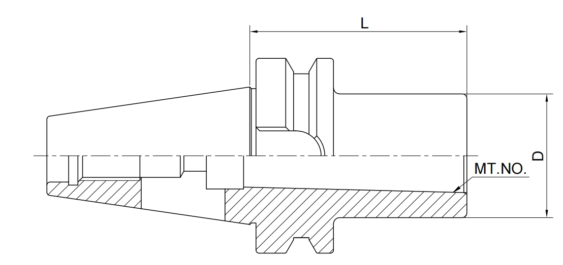 SPEZIFIKATION VON Morse Taper Adapter mit Tang