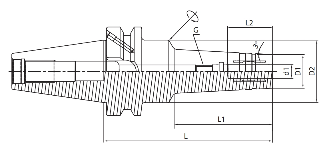 SPEZIFIKATION VON BT HYDRAULISCHER CHUCK FÜR FOLGE