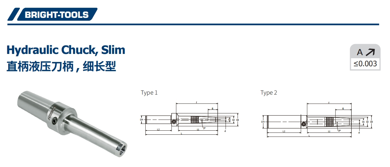 SPEZIFIKATION VON C Hydraulic Chuck, Slim