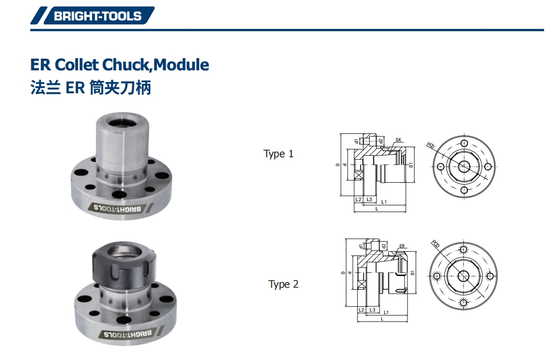 SPEZIFIKATION VON ER Collet Chuck , Modul