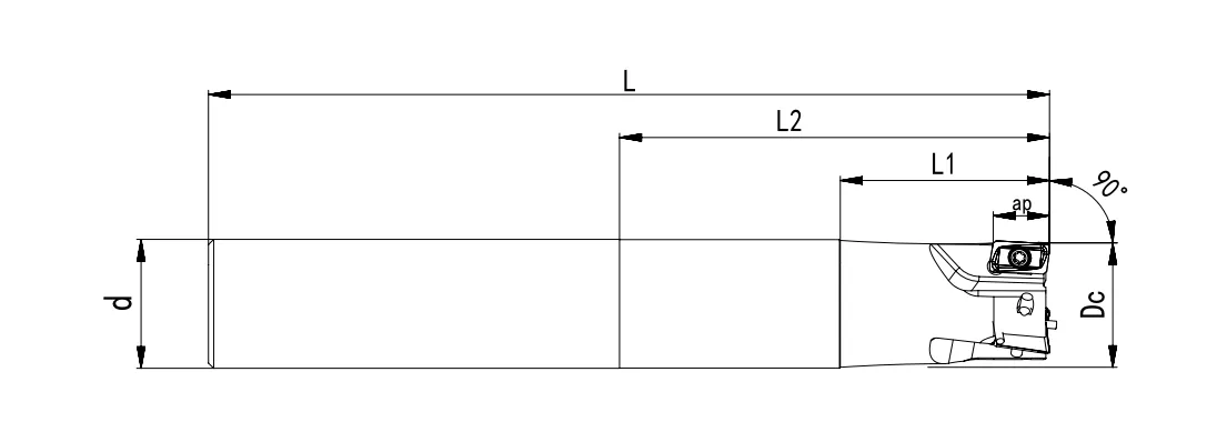 SPECIFICATION OF END MILLING CUTTER, AMPT INSERTS APMT1135PDER - 翻译中...