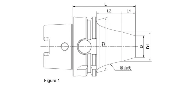 SPEZIFIKATION DES 2-TEILIGEN HSK-A SLIM SHRINK FIT BUCHS