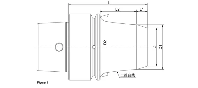 SPEZIFIKATION DES 2-TEILIGEN HSK-E SLIM SHRINK FIT BUCHS