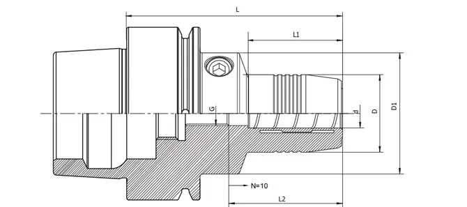 Spezifikation des HSK-E Hydraulikfutterstandards