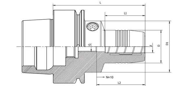 Spezifikation des HSK-F Hydraulikfutterstandards