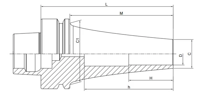 SPEZIFIKATION DES HSK-F SCHRUMPFSPULVERS, GEBOGEN
