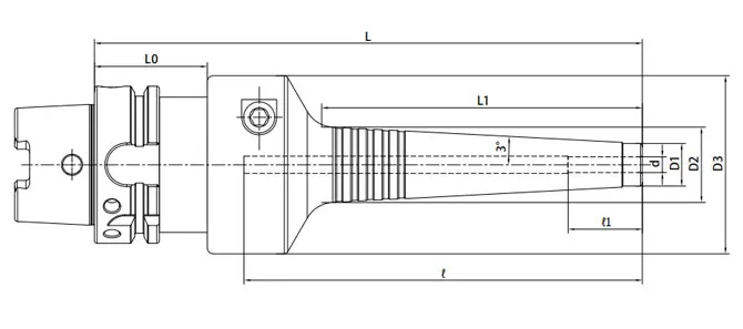 Spezifikation des HSK Hydraulikfutters, Slim