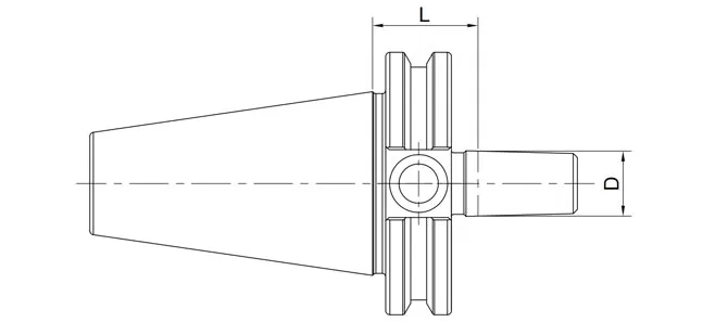 SPEZIFIKATION DES ANSI B5.50 BOHRFUTTERADAPTERS