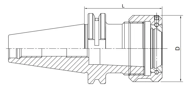 Spezifikation des DIN 69871 OZ Spannzangenfutters