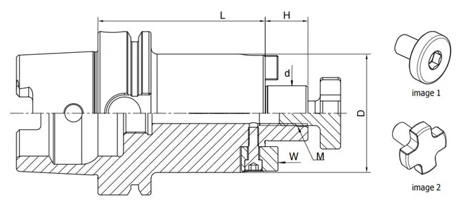 Spezifikation des DIN 69893 Planfräserhalters