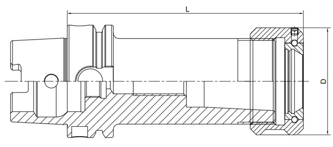 Spezifikation des DIN 69893 OZ Spannzangenfutters