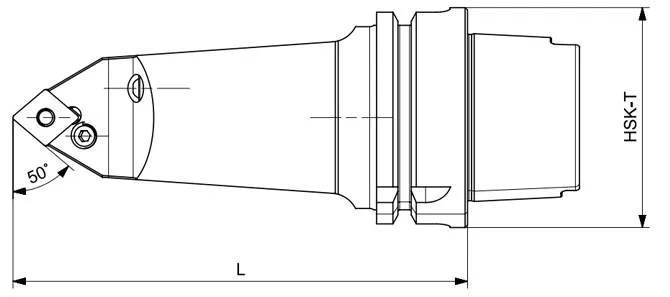 Spezifikation des HSK-T Drehwerkzeugs PCMNN 50°/80°/50°