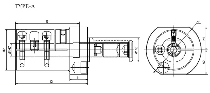 Spezifikation des Bohrstangenhalters Formular E2S