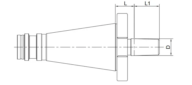 SPEZIFIKATION DES DIN2080 BOHRFUTTERADAPTERS