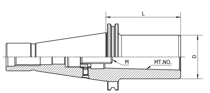 Spezifikation gemäß GOST 25827-93 Morse-Kegeladapter mit Zugstange