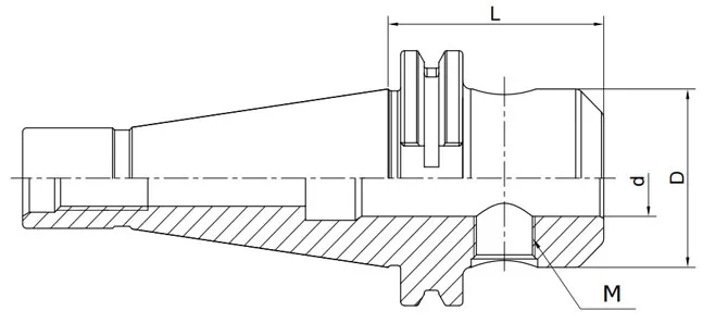 Spezifikation nach GOST 25827-93 Weldon Schaftfräserhalter