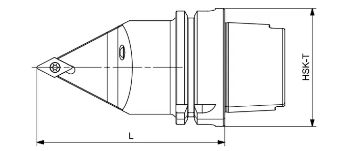 Spezifikation des HSK-T Drehwerkzeugs SDNCN 62,5°/55°/62,5°