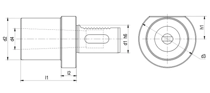 SPEZIFIKATION DES MORSE-KONUSADAPTERS FORM F